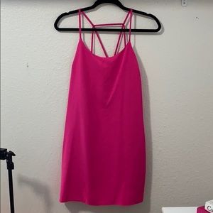 Hot pink dress